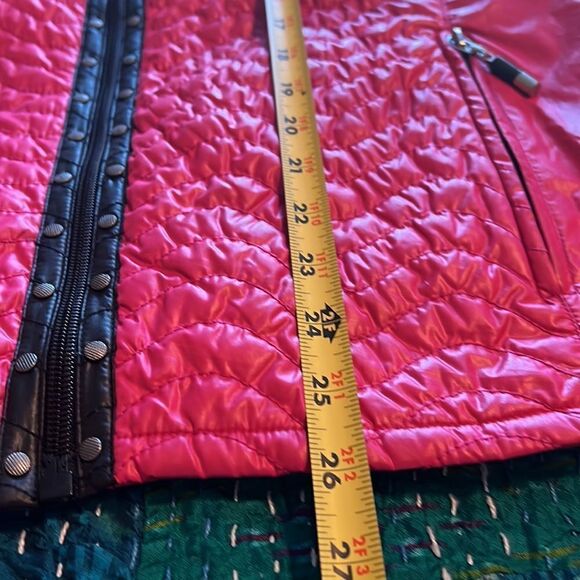 JAMIE SADOCK  quilted pink / black zip jacket. XL. Excellent condition - Picture 9 of 14